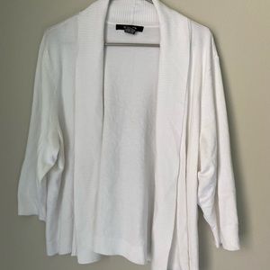 89th and Madison white cardigan
